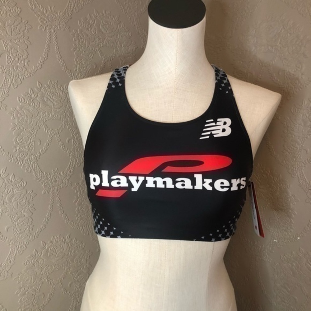 New Balance Achieve Crop Playmakers bra top Small New NWT